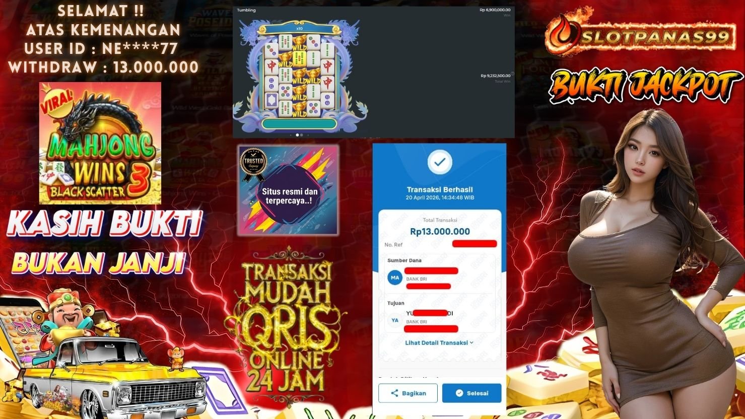 SLOTPANAS99 JACKPOT SLOT MAHJONG WINS 3 - BLACK SCATTER